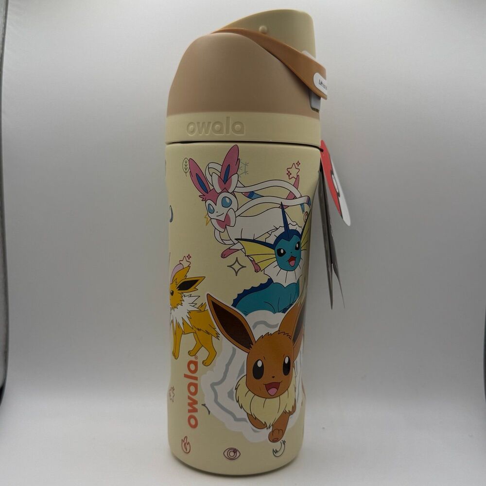 Owalla x Pokemon - 16oz Waterbottle: Eeveelutions Design NEW Viral